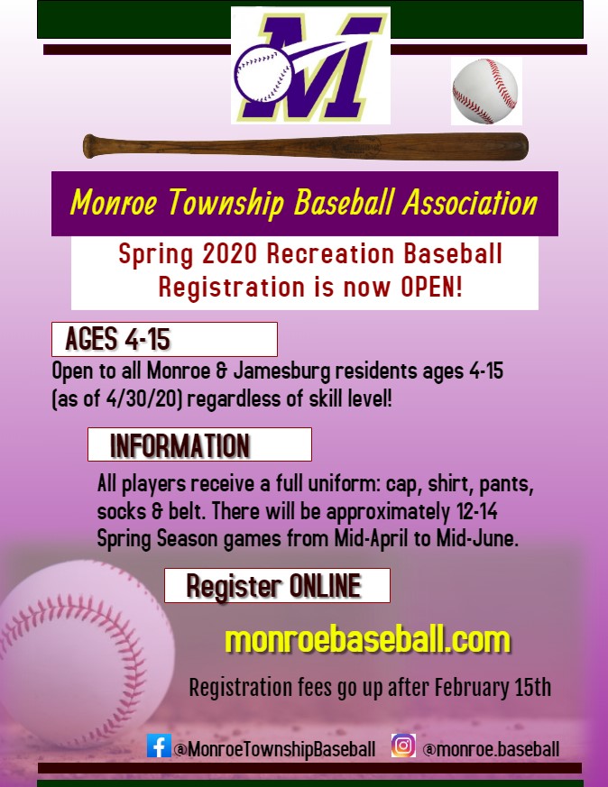 2020 SPRING REC REGISTRATION NOW OPEN